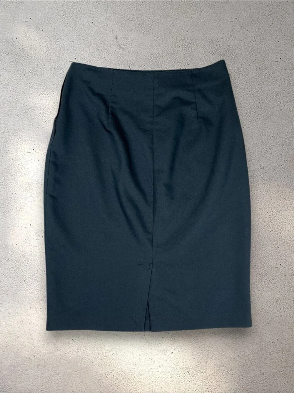 Harve Benard Pencil Skirt Women's Size 10 Navy Blue Dark Academia Office Siren